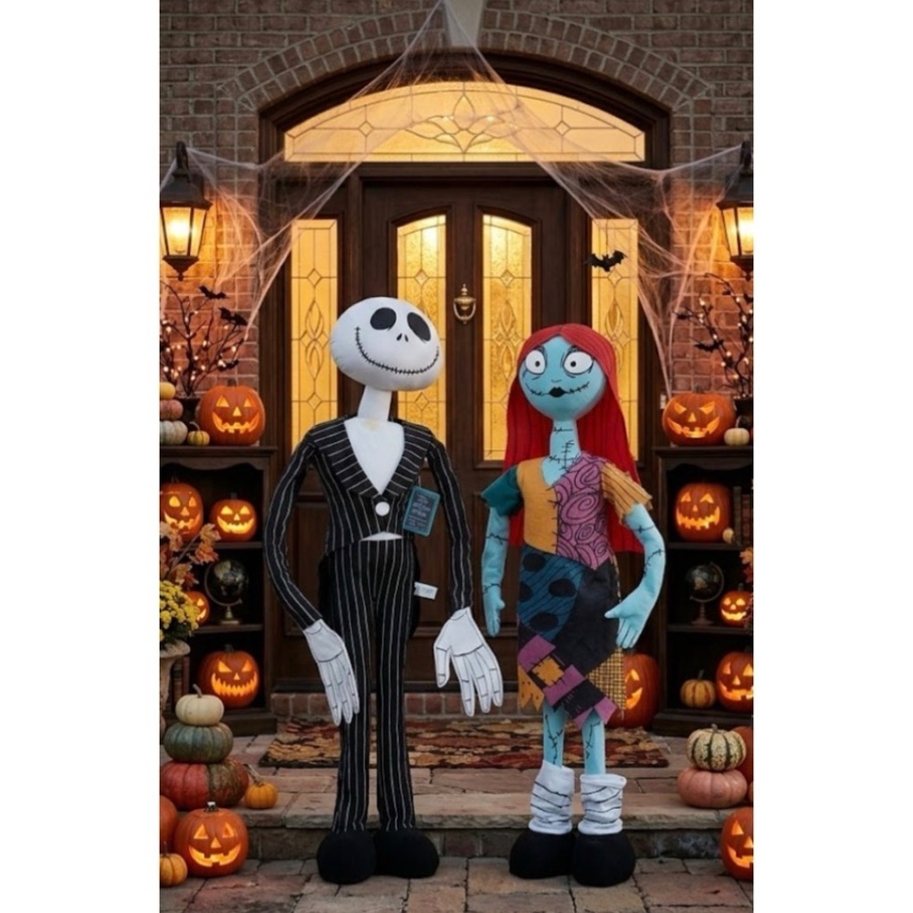 Tim Burton's The Nightmare Before Christmas Jack Skellington Sally Standing 3Ft